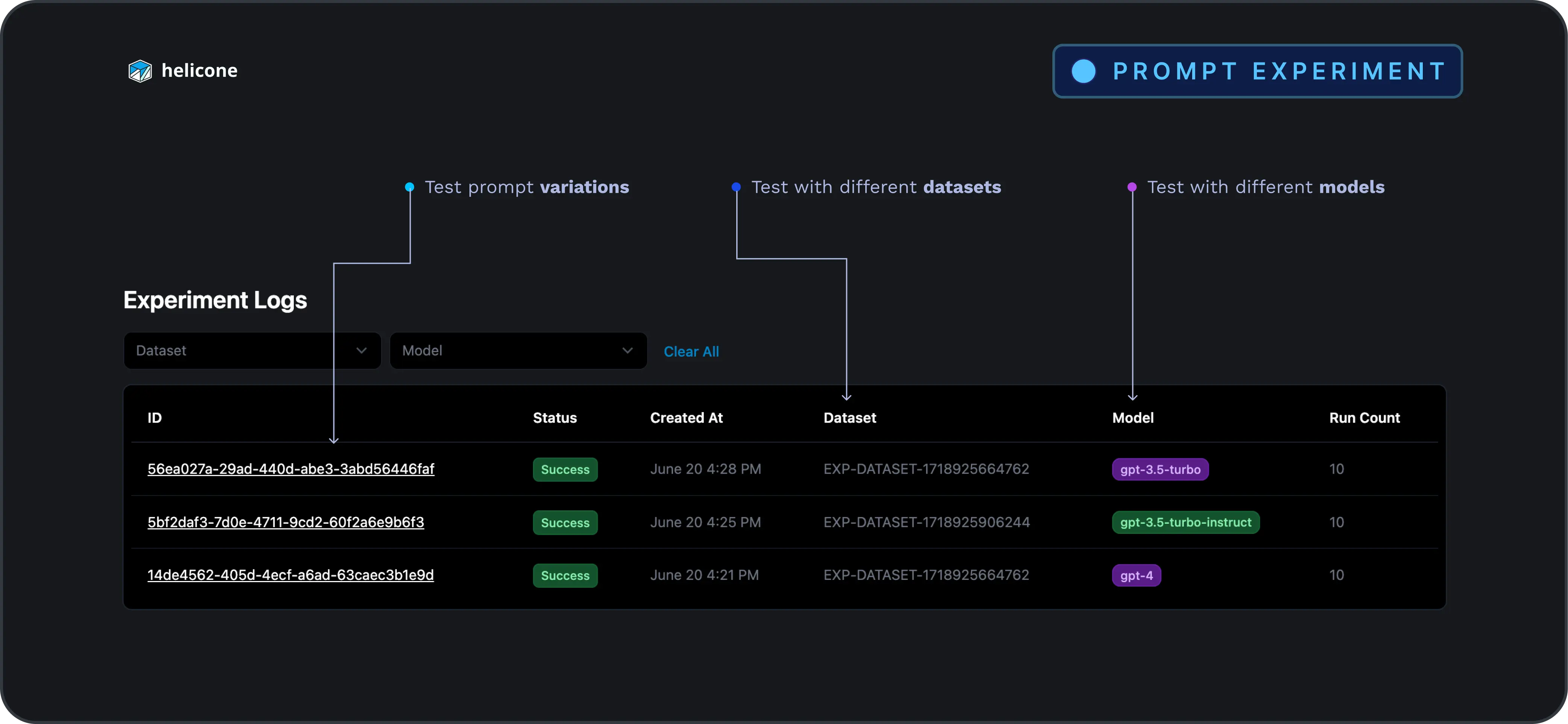 Version Control in Helicone